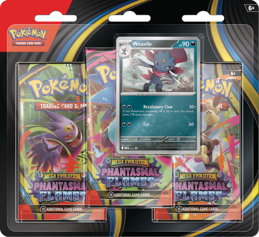 Phantasmal Flames 3-Pack Blister: Weavile
