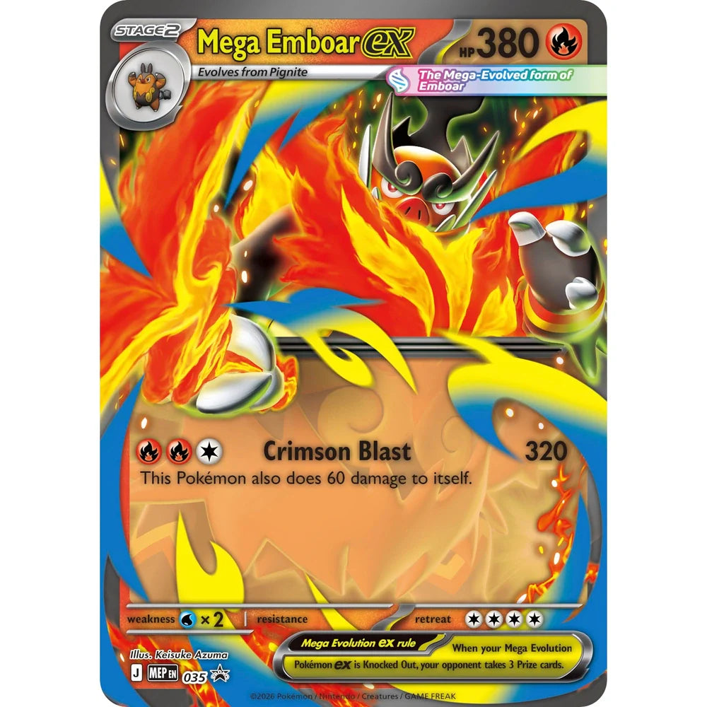 Ascended Heroes Mega Emboar ex Box