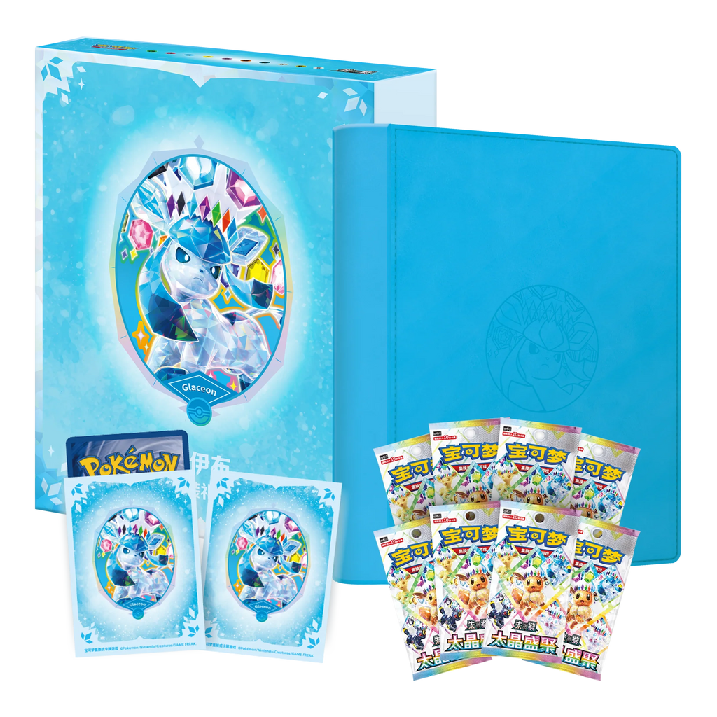 Terastal Gathering Binder Gift Box: Glaceon (Kinesisk)