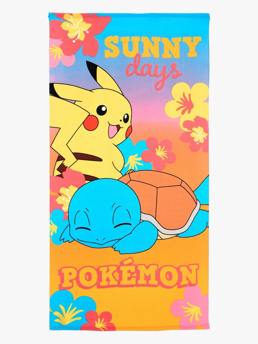 Pikachu & Squirtle Sunny Days Strandhåndklæde