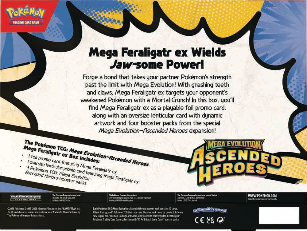 Ascended Heroes Mega Feraligatr ex Box