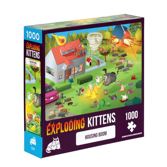 Exploding Kittens: Housing Boom Puslespil (1000 Brikker)