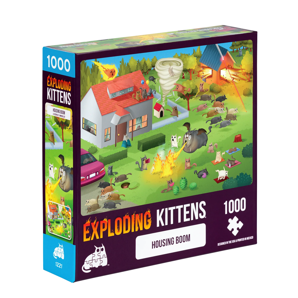 Exploding Kittens: Housing Boom Puslespil (1000 Brikker)