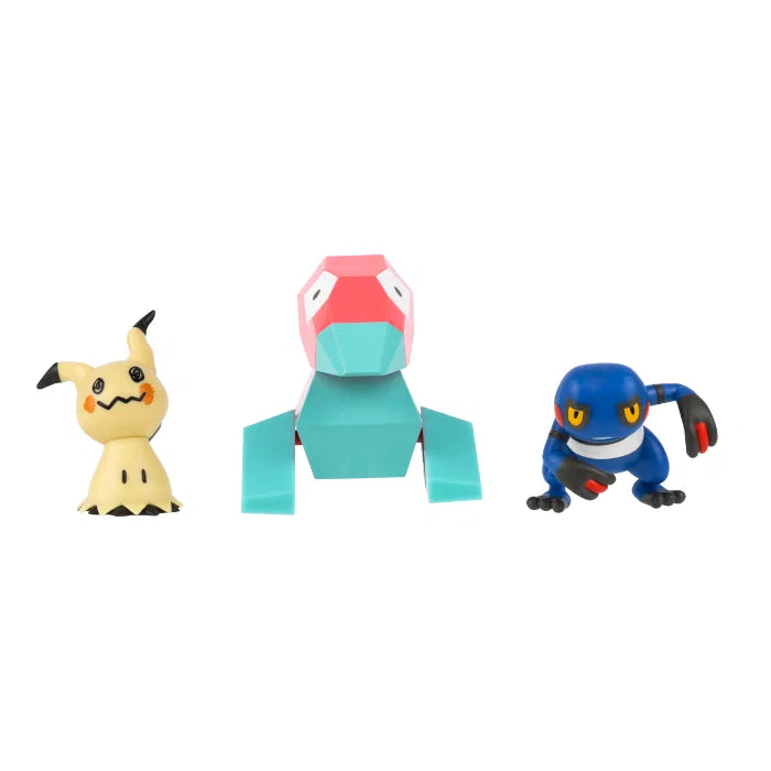 Battle Figure 3-Pack: Porygon, Mimikyu, Croagunk