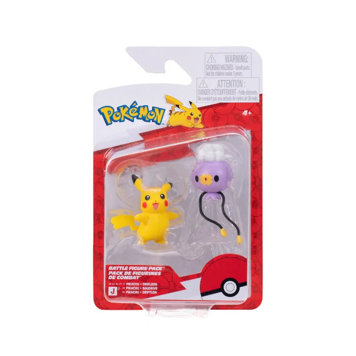 Battle Figure 2-Pack: Pikachu & Drifloon