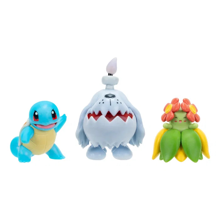 Battle Figure 3-Pack: Greavard, Squirtle & Bellossom