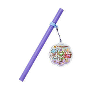 Pikachu Sweets Straw & Charm
