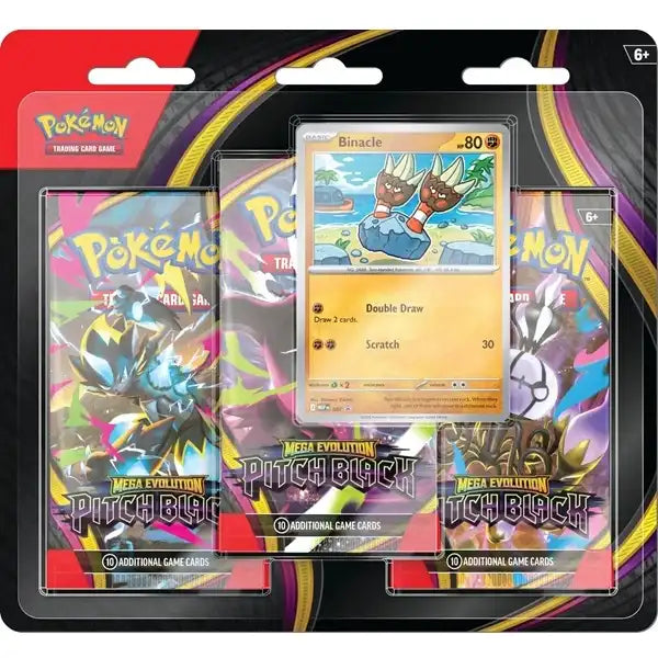 Pitch Black 3-Pack Blister: Binacle