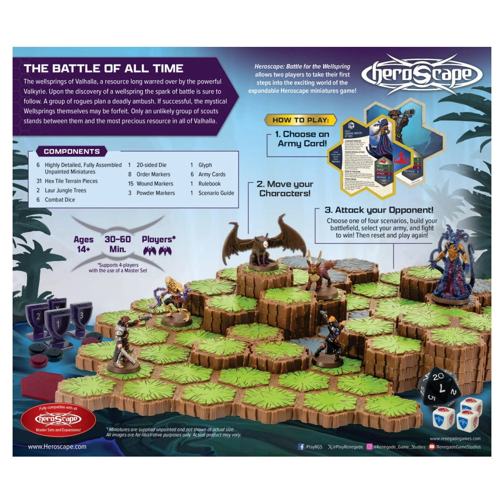 Heroscape: Battle for the Wellspring 2-Player Battle Box