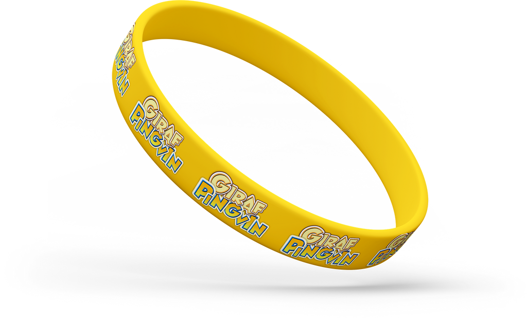 GirafPingvin Silicone Armbånd (Gul)