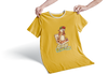 GirafPingvin Ananas på Pizza T-shirt