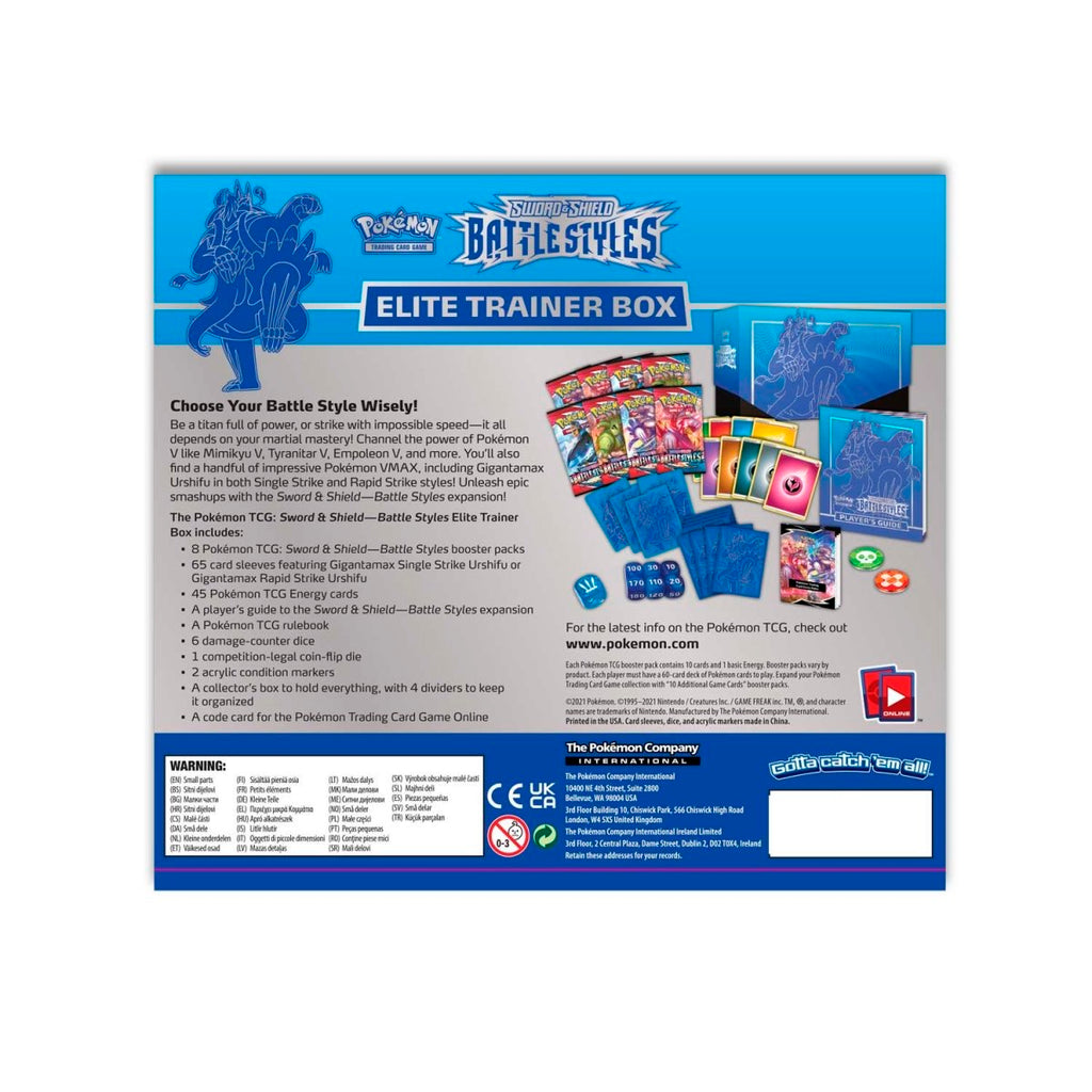 Battle Styles Elite Trainer Box: Rapid Strike (Blue)