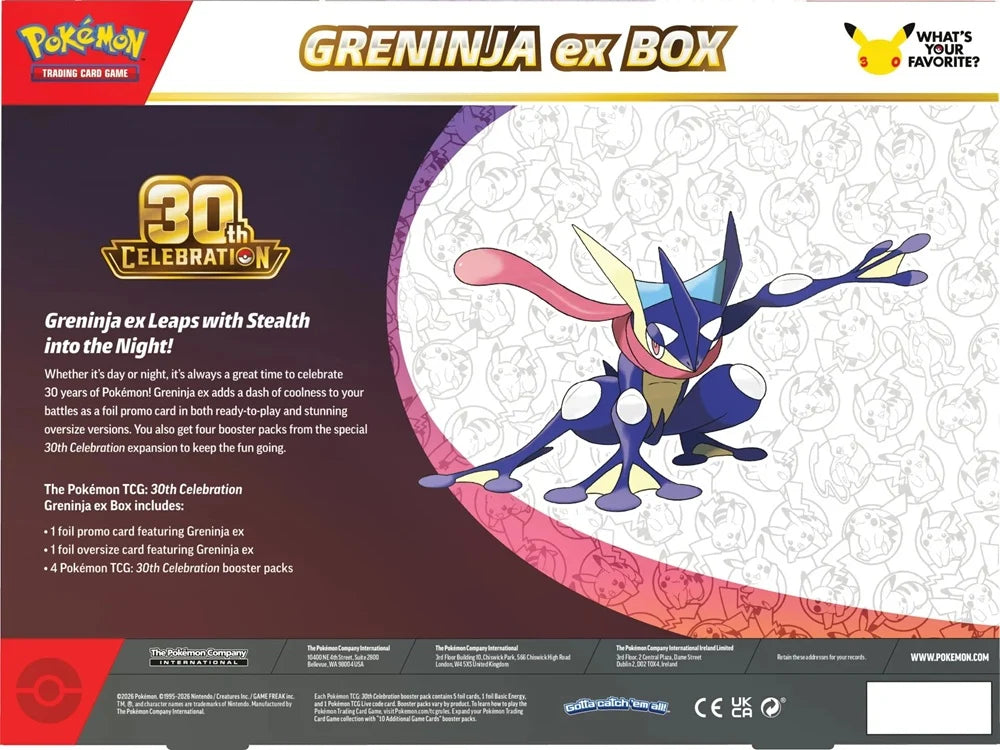 30th Celebration ex Box: Greninja ex