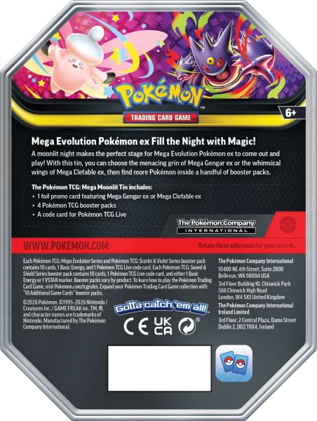 Mega Moonlit Collector's Tin: Mega Gengar ex